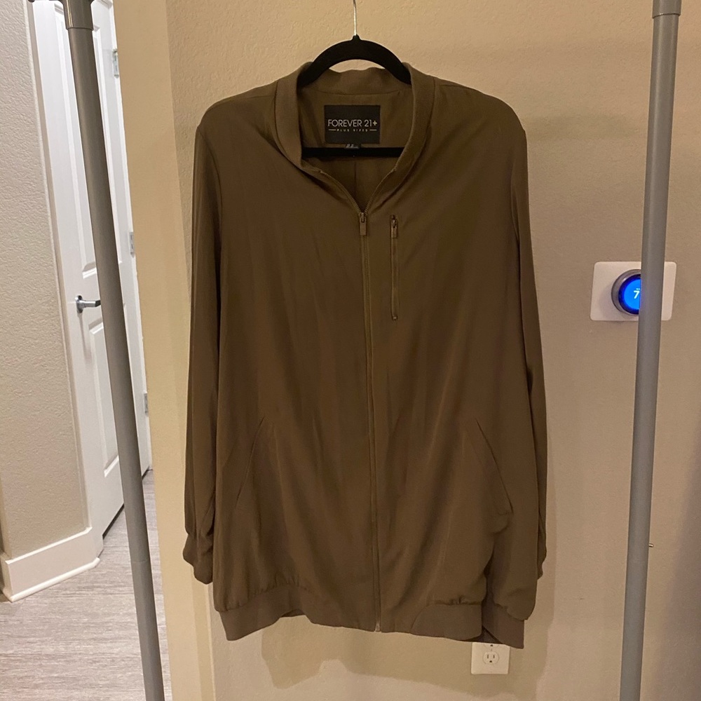 Long bomber jacket